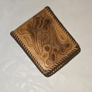 Artisan Leather Wallet with Intricate Design